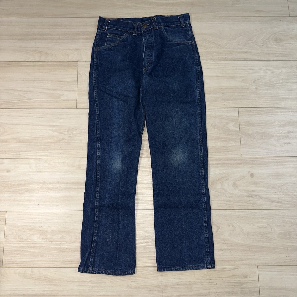 Vintage Saddle King Straight Leg Faded Distressed Denim Jeans Size 29x28‎ Talon